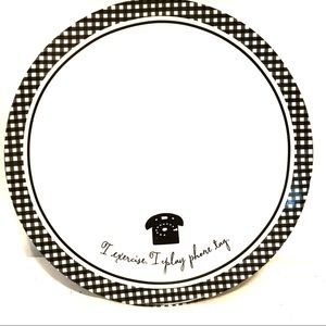 Hallmark Barbie Salad Collector Plate I Exercise I Play Phone Tag